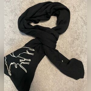 Wool Blend Knit Scarf / Wrap